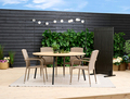 Terrasseafskærmning New York sort akacie - Sunlife®